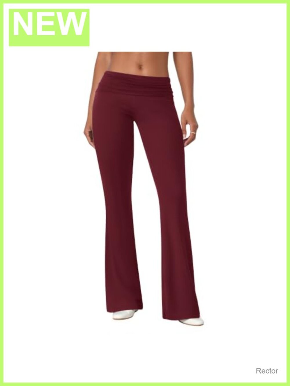 COPYLEAF Women's Flare Leggings Fold Over Bell Bottom Yoga Pants